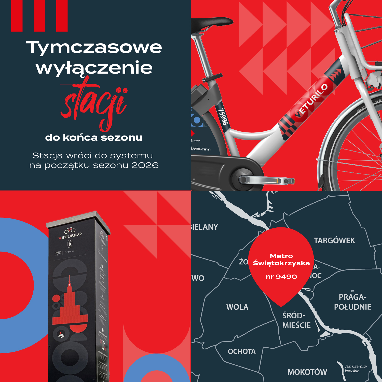 (Polski) Tymczasowe wyłączenie stacji 9490 – Metro Świętokrzyska