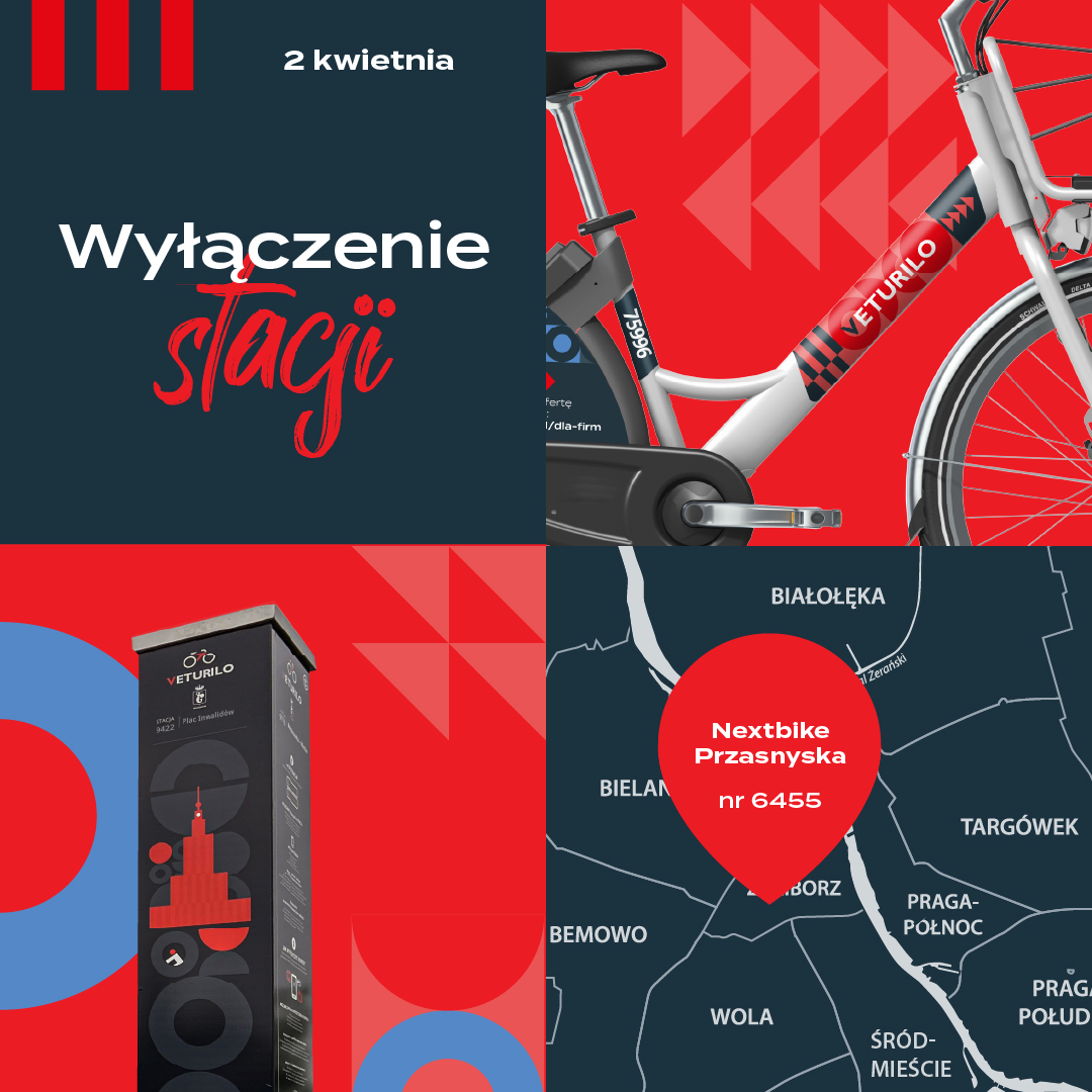 Wyłączenie stacji 6455 – Przasnyska Nextbike