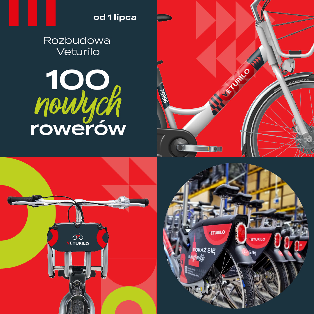 Veturilo rośnie — 100 nowych rowerów od 1 lipca