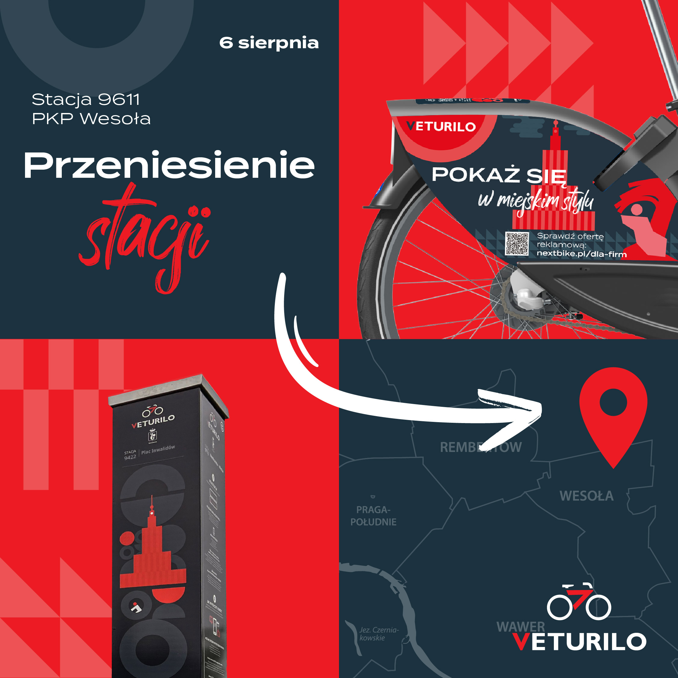 Przeniesienie stacji 9611 – PKP Wesoła